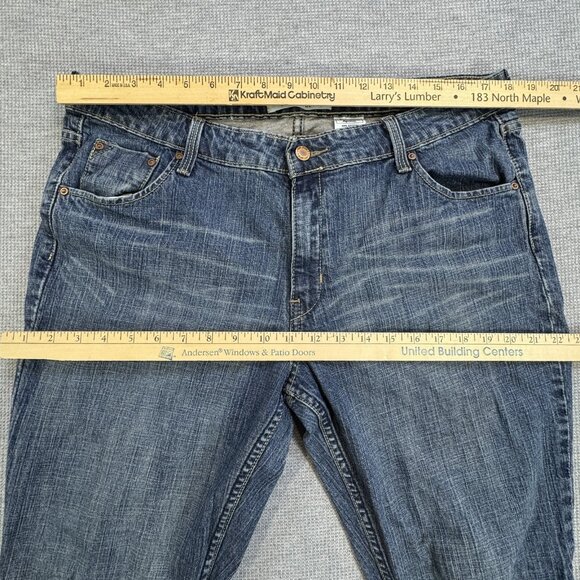 Levi Strauss Signature Womens Low Rise Bootcut Jeans Misses 18 M Blue Denim - Picture 8 of 11